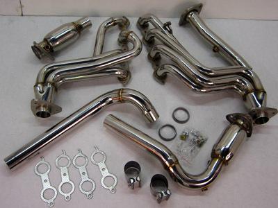 Obx exhaust header 99-05 6.0l truck suv h2 denali escalade silverado ss 2500