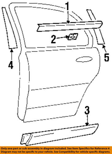 Hyundai oem 8638126001 exterior-rear-black out tape