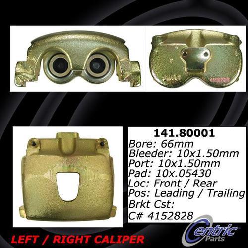 Centric 142.80001 rear brake caliper-posi-quiet loaded caliper-preferred