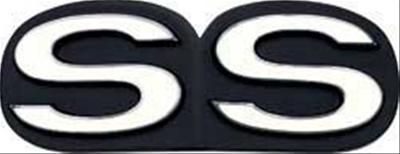 Oer 3940538 grille emblem stock style black/white ss chevy nova 1970-72 ea