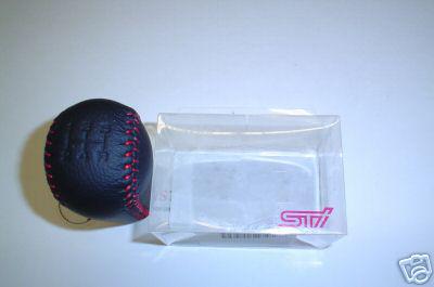 Subaru jdm 22b sti style red stitched shift knob new oem 5-spd