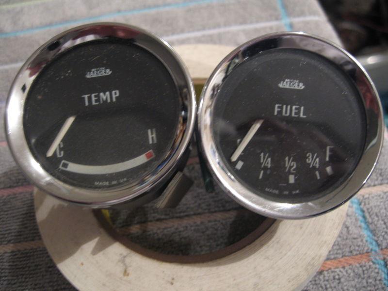 Smiths jaeger fuel and temp gauge pair triumph spitfire mk 1-4