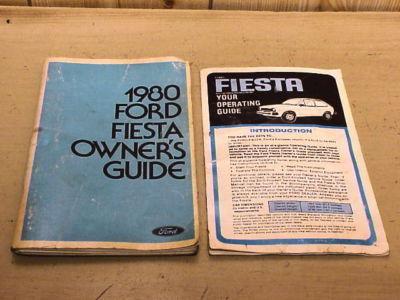 Ford fiesta 78-80 1978-1980 owners guide & operating guide, great