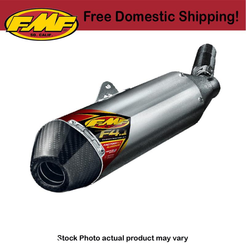 Fmf exhaust aluminum/carbon fiber factory 4.1 slip-on 2010-2013 yamaha yz450f