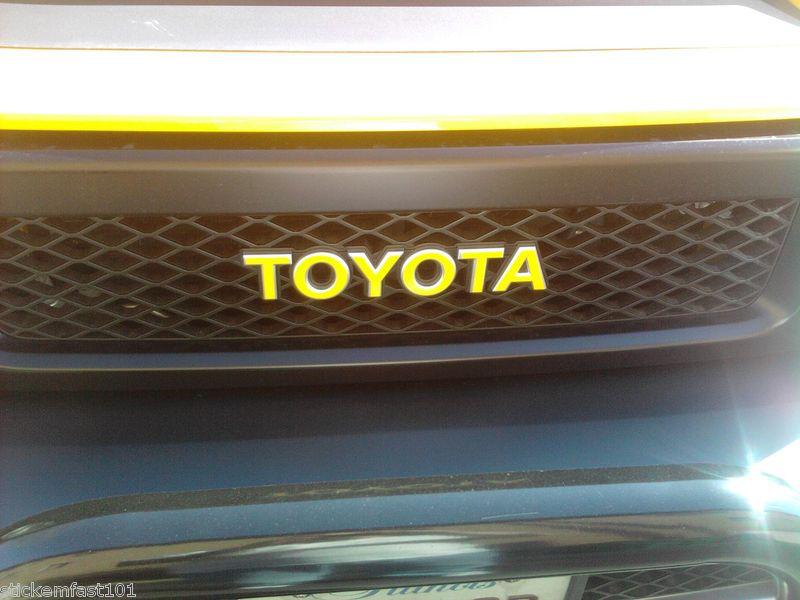 Toyota fj cruiser grill emblem decal 07 08 09 2010 2011 2012 2013