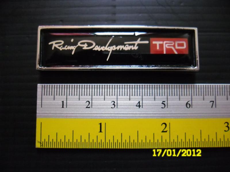 Jdm trd racing development resin sticker emblem ,car detailing. toyota