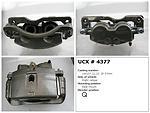 Undercar express 10-4377s front right rebuilt caliper with hardware