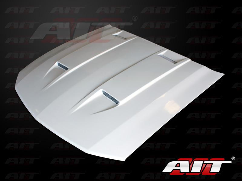 2005-2009 ford mustang t3 style fiberglass hood body kit + free hood pin