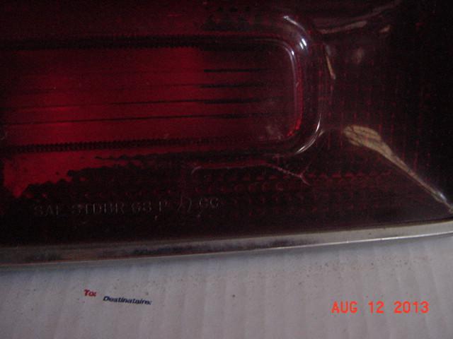 1968 plymouth fury passenger side tail light 