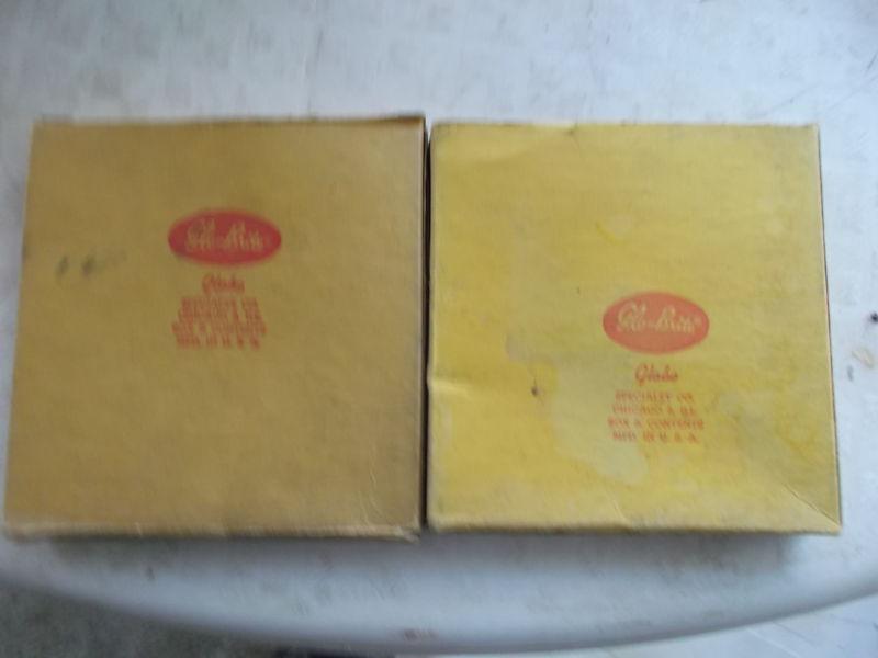 1957-58 ford truck parking light lenses. pair! glo-brite. new!  