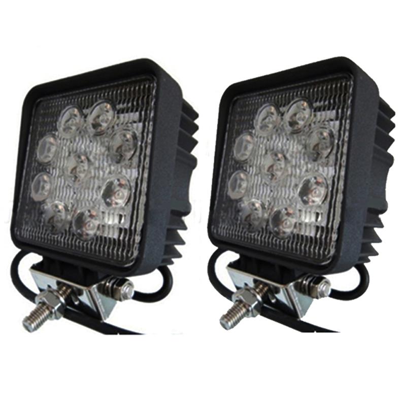 2pcs led offroad light spot bulbs truck atv tractor 4wd fog driving work lamps