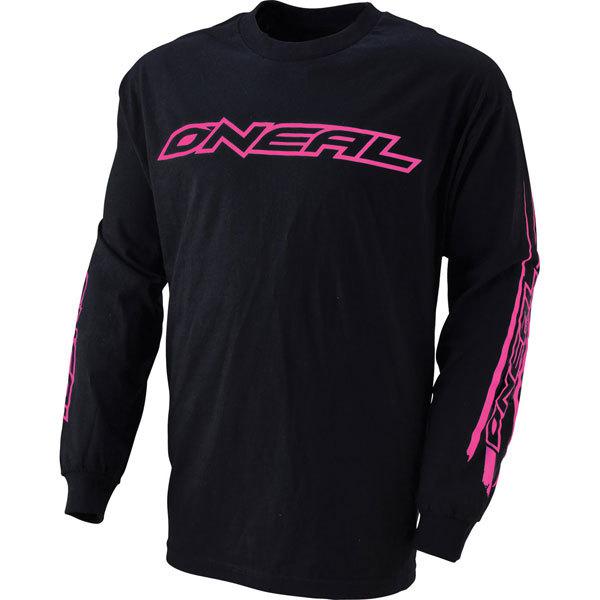 Black/pink l o'neal racing women's demolition jersey