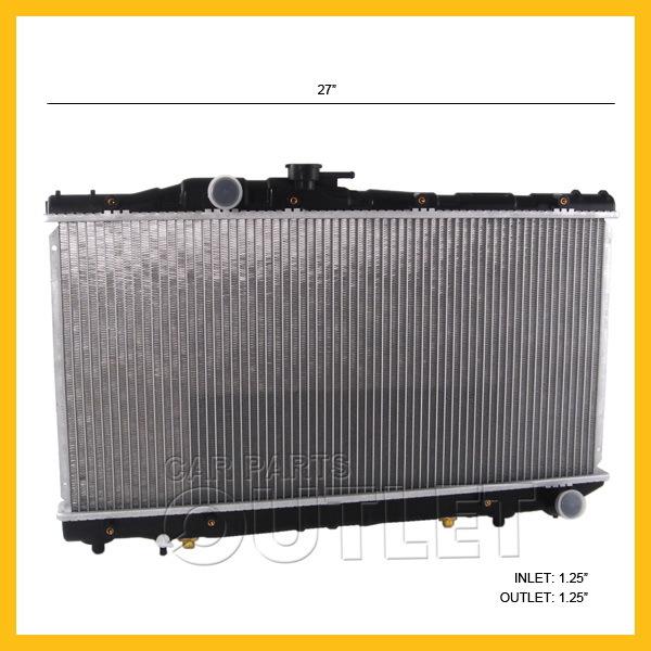 1986-1989 toyota celica 2.0l cooling radiator aluminum core inlet on driver side