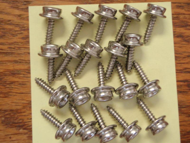 Canvas cover dot fasteners stud dot 3 is 1" lenth screw stainless 20 pac screws