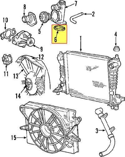 Lincoln xw4z8255ca genuine oem factory original gasket