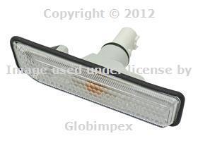 Bmw e36 e53 additional side light with white lens front left w/ yellow bulb oem