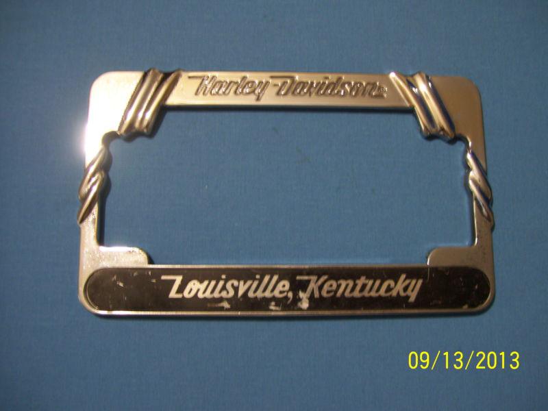 Vintage harley license plate frame