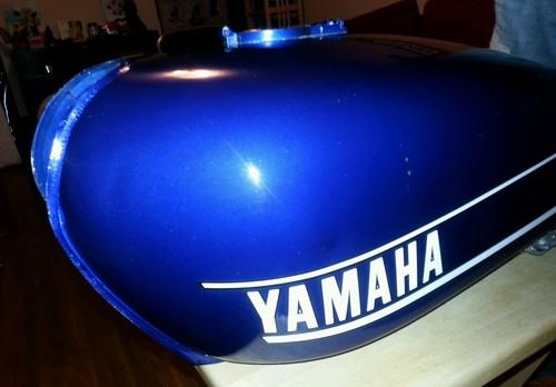 Oem yamaha tx500 fuel tank 1974 tx 500 gas tank vintage