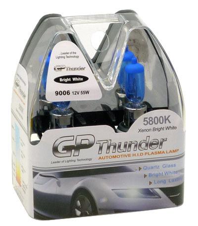 9006 gp thunder 5800k xenon light bulb 55w bright white------------------------.