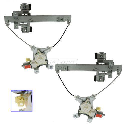 Chevy pickup truck power window regulator w/motor rear pair set of 2 lh & rh