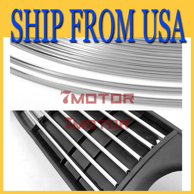 Us 3m chrome effect air vent strips for gate door trim panel air condition decor