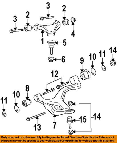 Land rover oem lr025159 suspension control arm bushing/control arm bushing