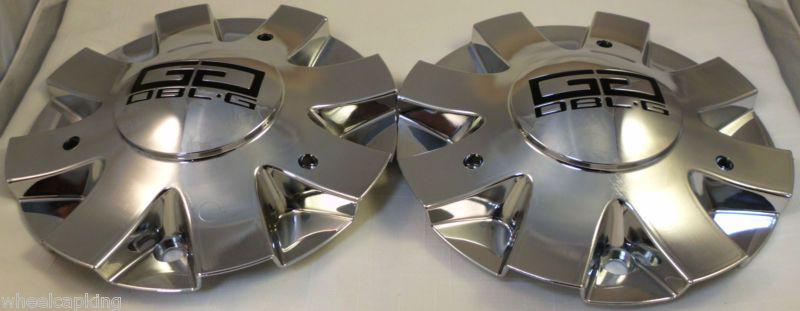 Double g wheels gello chrome custom wheel center cap caps set of 2 # 124l583