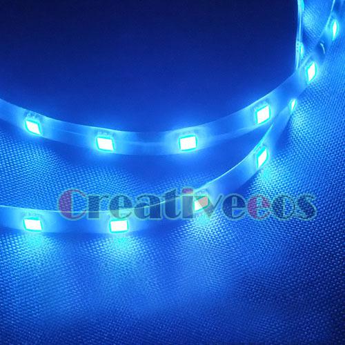 10pcs waterproof 30cm 12v 5050 smd led strip light blue