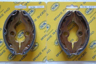 Front brake shoes fit honda trx 300 fourtrax 2wd, 88-00 trx300 2wd 91 93 95 97