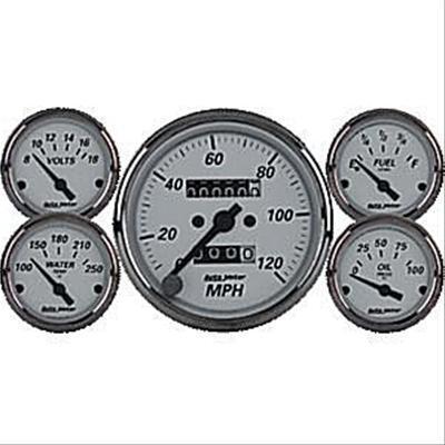 Autometer gauge kit american platinum speedometer water temp fuel level volt oil