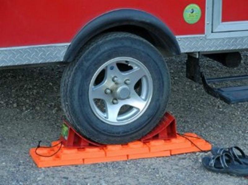 Valterra rv red wheel chock car truck trailer camper slide motorhomes motor home