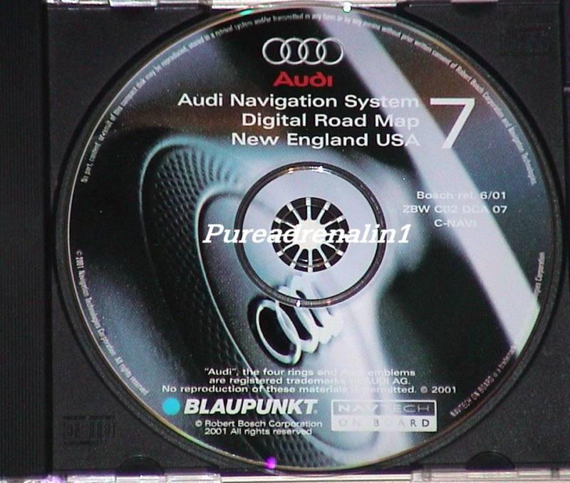 2001 audi a8 c navi navigation map gps nav disc cd 7 new england ct ma nh ri vt