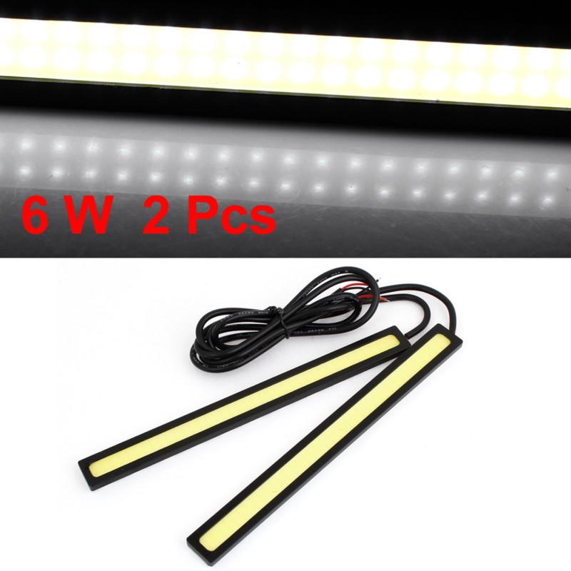 Car self adhesive 80 cob led drl daytime running light head lamp 170mm 2 pcs