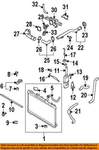 Kia oem 254312f000 engine coolant recovery tank-reservoir assembly