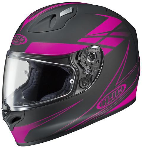 New hjc fg-17 force full-face adult helmet, mc-8f/matte/black/pink, large/lg