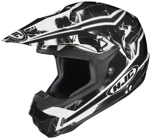 New hjc cl-x6 hydron offroad/motocross adult helmet, mc-5/black/white, 3xl/xxxl