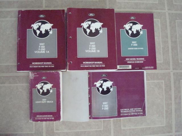 1997 ford f-150 250 truck factory dealer work shop service repair manual books