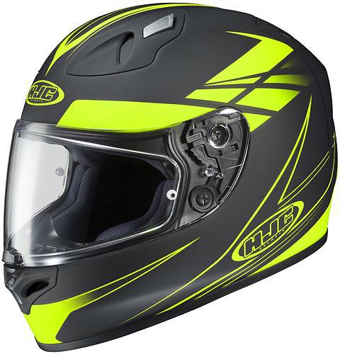 New hjc fg-17 force full-face adult helmet,mc-3hf/matte/lime green/black,med/md