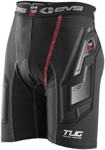 New evs tug riding shorts-impact compression youth shorts, black, med/md