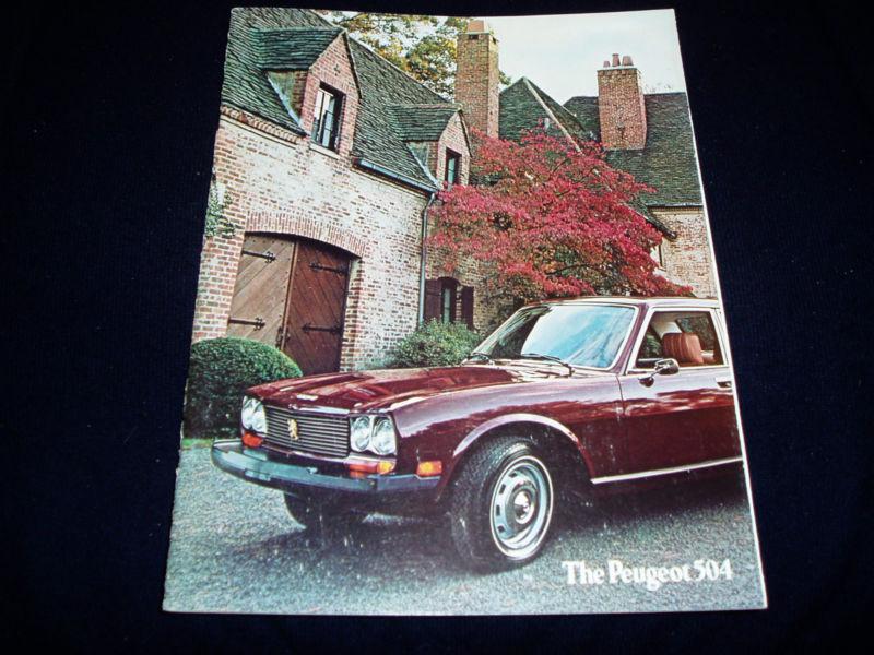 Peugeot 1975 504  brochure