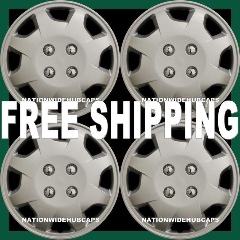 Set of 4 15" hub caps full wheel covers rim cap lug cover hubs for steel wheels