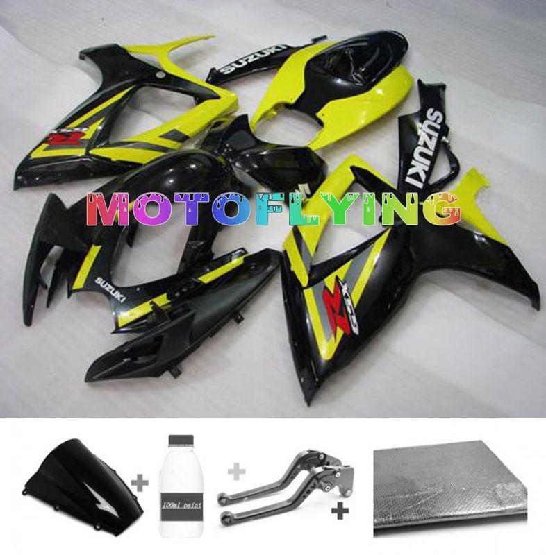 Injection fairing bodywork paint levers for suzuki 2006 2007 gsxr 600 750 k6 h01