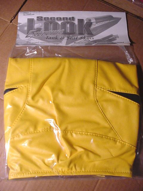 2003 suzuki gsxr 750 tank bra  yellow/black second look sportbike covers