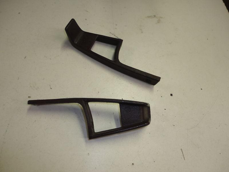 1981-1988 monte carlo, seat belt guides, pair, dark burgundy 