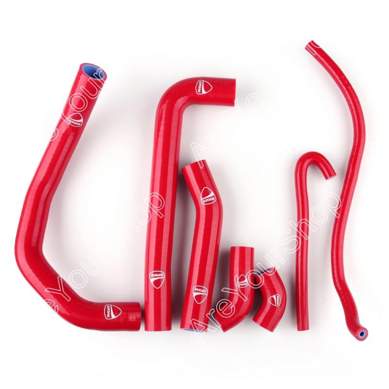 Red kit silicone hose radiator heater for ducati 1199 2012-2013