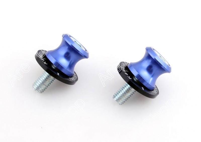 10mm swingarm sliders spools kawasaki zx 6r 9r 10r 12r 14r z750 z1000 blue