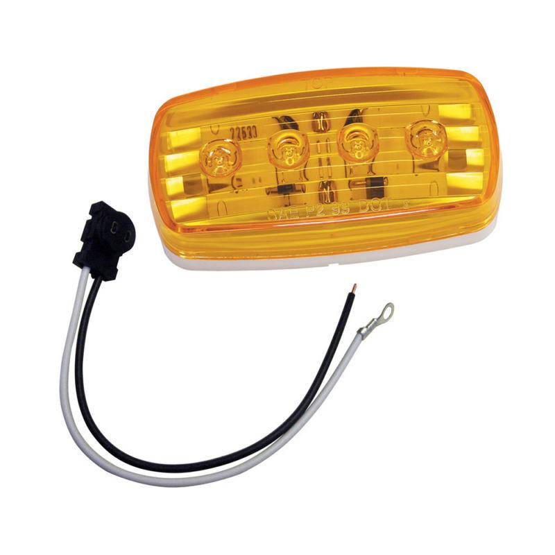 Wesbar led clearance/side marker light - amber #58 w/pigtail