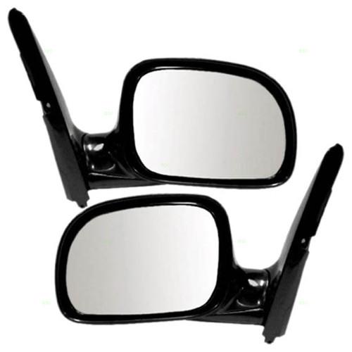 New pair set power side view mirror w/heat 96-00 caravan town & country voyager