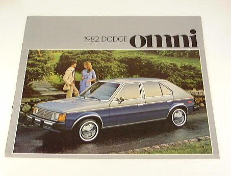 1982 82 dodge omni brochure miser custom e-type