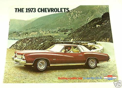 1973 73 chevy chevrolet brochure impala corvette nova